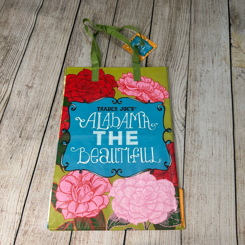 NWT Trader Joe's Alabama Muscle Shoals Reusable Shopping Bag